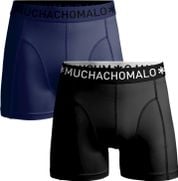Muchachomalo Boxershorts Microfiber 2er-Pack Schwarz Navy