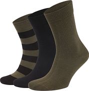 Bjorn Borg Core 3-Pack Socks Green Black