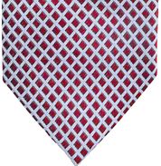 Suitable Tie Silk Checks Red