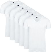 Suitable Vita T-Shirt V-Neck White 6-Pack