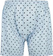 Steppin' Out Boxershort Print Lion Light Blue
