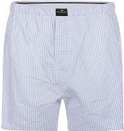 Steppin' Out Boxershort Checkered Light Blue