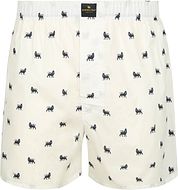 Steppin' Out Boxer White Logo Oxford