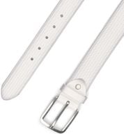 Suitable Belt Structure Leather White
