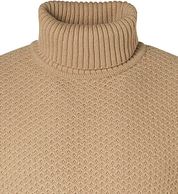 No Excess Turtleneck Mix Wool Beige