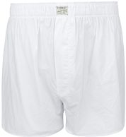 Steppin' Out Boxershort Solid Poplin White