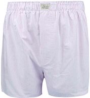 Steppin' Out Boxershort Striped Oxford Purple