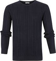 KnowledgeCotton Apparel Pullover Dark Blue
