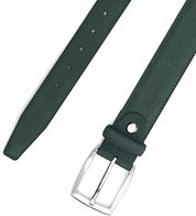 Suitable Belt Suede Leather Dark Green