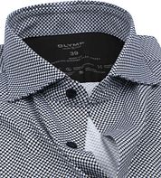 Olymp Level 5 Shirt Body Fit Circles Black