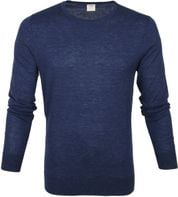 Olymp Merino Wool Pullover Level 5 Slim Fit Navy