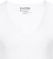 Slater 2-pack Stretch Deep V-neck T-shirt White