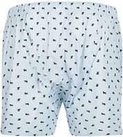 Steppin' Out Boxershort Print Poplin Light Blue