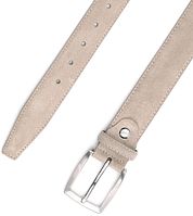 Suitable Belt Suede White Beige