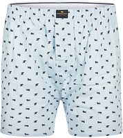 Steppin' Out Boxershort Print Poplin Light Blue