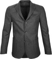 Suitable Blazer Easky Wool Blend Grey