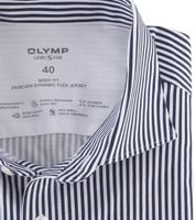 Olymp Level 5 24/seven Shirt Stripes Navy