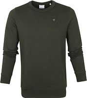 KnowledgeCotton Apparel Elm Sweater Dark Green