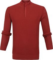 Suitable George Pullover Half Zip Rust