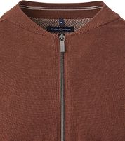Casa Moda Pullover Zip Brique
