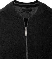 Casa Moda Pullover Zip Black