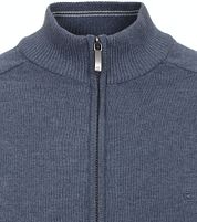 Casa Moda Pullover Zip Blue