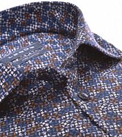 Ledub Shirt Print Dark Blue