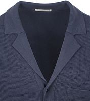 KnowledgeCotton Apparel Knitted Top Dark Blue