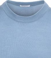 KnowledgeCotton Apparel Pullover Wool Light Blue