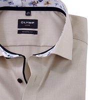 Olymp Luxor Shirt Structure Beige  