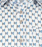 R2 Shirt Short Sleeves Mehari Doors Blue