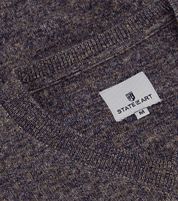 State Of Art Sweater V-Neck Purple Melange