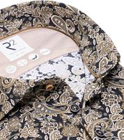 R2 Shirt Knitted Paisley Beige