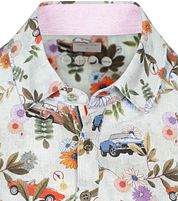R2 Polo Japanese Knitted Flower Print