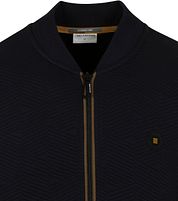 No Excess Cardigan Pattern Navy Blue 
