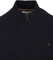 No Excess Cardigan Textured Navy Blue