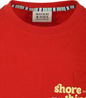 Scotch & Soda T-Shirt Artwork Red