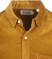 Scotch and Soda Solid Corduroy Shirt Ochre Yellow