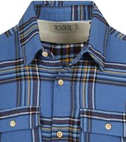 Scotch and Soda Flannel Shirt Blue
