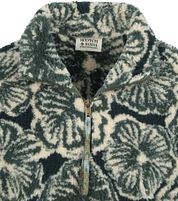 Scotch and Soda Polar Fleece Half Zip Pullover Dark Green