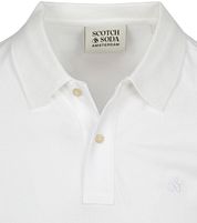 Scotch And Soda Core Piqué Polo Shirt White