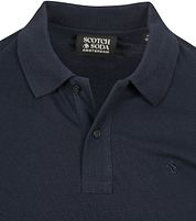 Scotch And Soda Core Piqué Polo Shirt Navy
