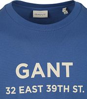 Gant T-shirt Graphic Logo Rich Blue