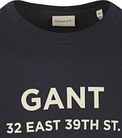 Gant T-shirt Graphic Logo Navy