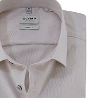 Olymp Level 5 Shirt Structure Ecru