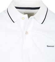 Gant Tipping Piqué Polo Shirt White