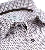 Olymp Level 5 Shirt Print Beige