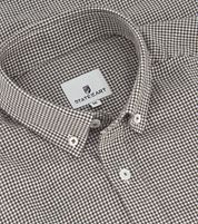 State Of Art Shirt Wool Pied De Poule Green