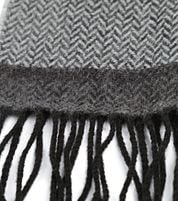 Suitable Men's Scarf Red Grey