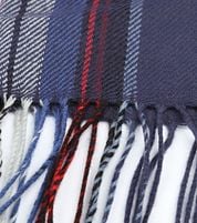 Suitable Men's Scarf Check Blue Red